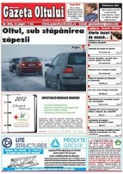 Publicare anunț în Gazeta Oltului – Olt