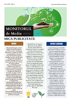 Publicare anunț în Monitorul de Mediu – Online